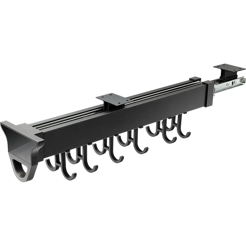Modern Design Storage Rack Rails Are Suitable For Heavy Duty Pull-Out Trouser Hanger Wardrobe Slide Rails In Wardrobe Kitchens