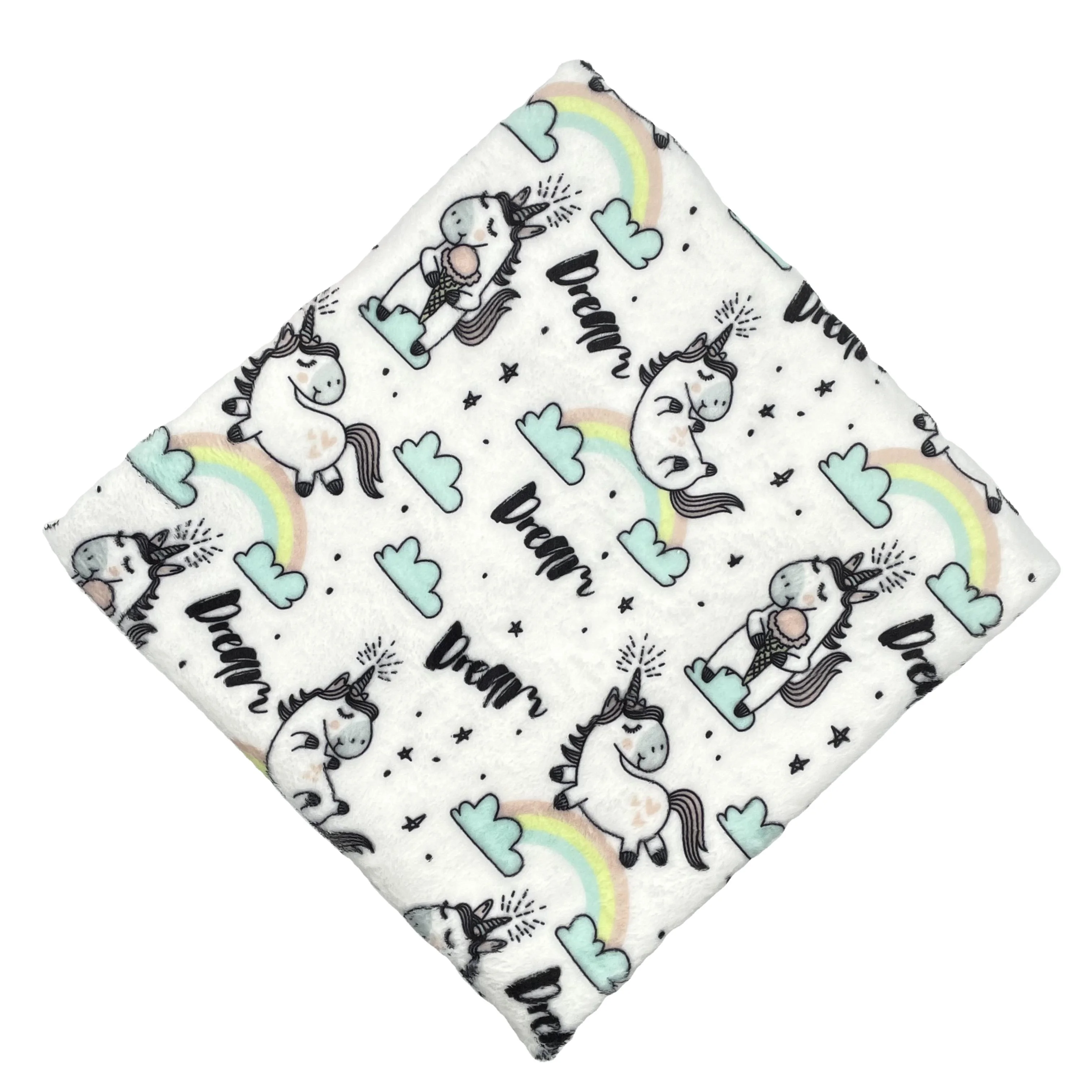 
Super bright color super soft minky fabric soft 