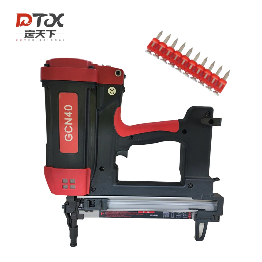 DTX Big Cordless Steel Nails Guns Battery Gas Nailer Framing Fastening Electrical Tool GSN40 Concrete Gas Nail Gun