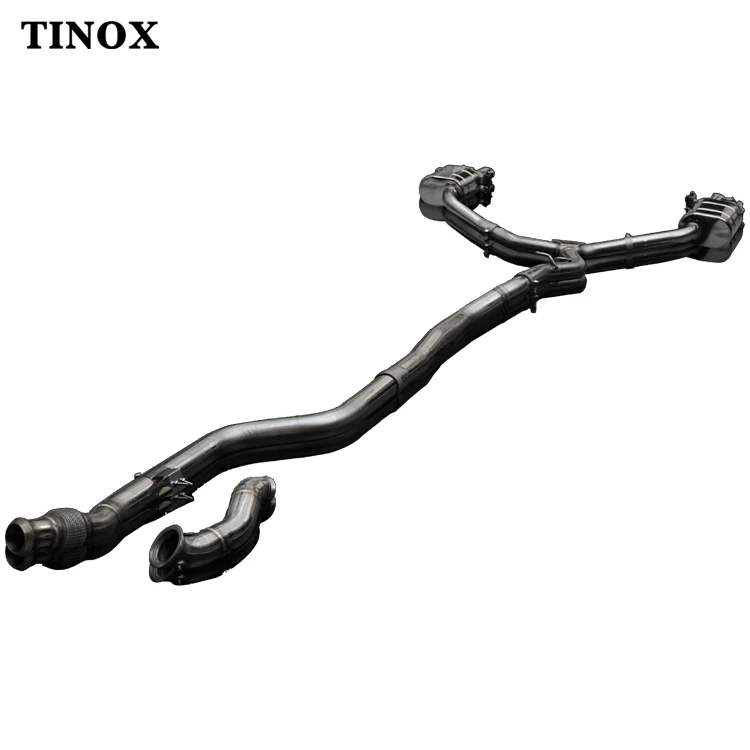 Catback exhaust pipes exhaust tip for Mercedes BENZ E200 E260 E300 W212 W213 2.0T  valvetronic exhaust muffler downpipe