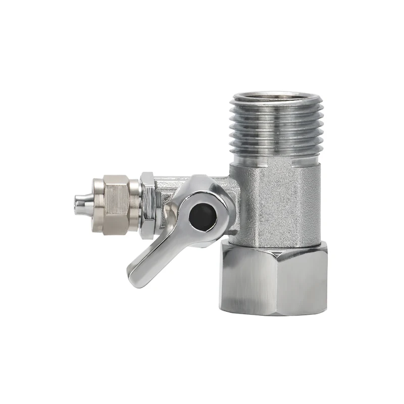 High Quality Water Filter Spare Parts Copper Tee Angle Valve Tee Ball Valve Faucet Fittings