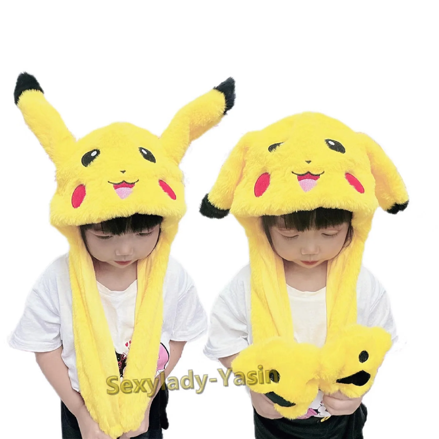 Wholesale New Cute Cartoon Winter Hats Soft Warm Animal Hat With Moving Ears Winter Hats For Kids
