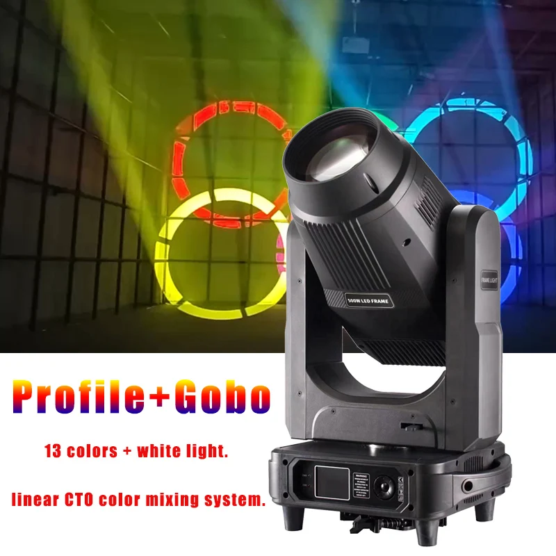 AOPU 500W BSW 3In1 LED Beam Moving Head Wash Light Gobo Cutting Framing Profile Light With CTO CMY Effect