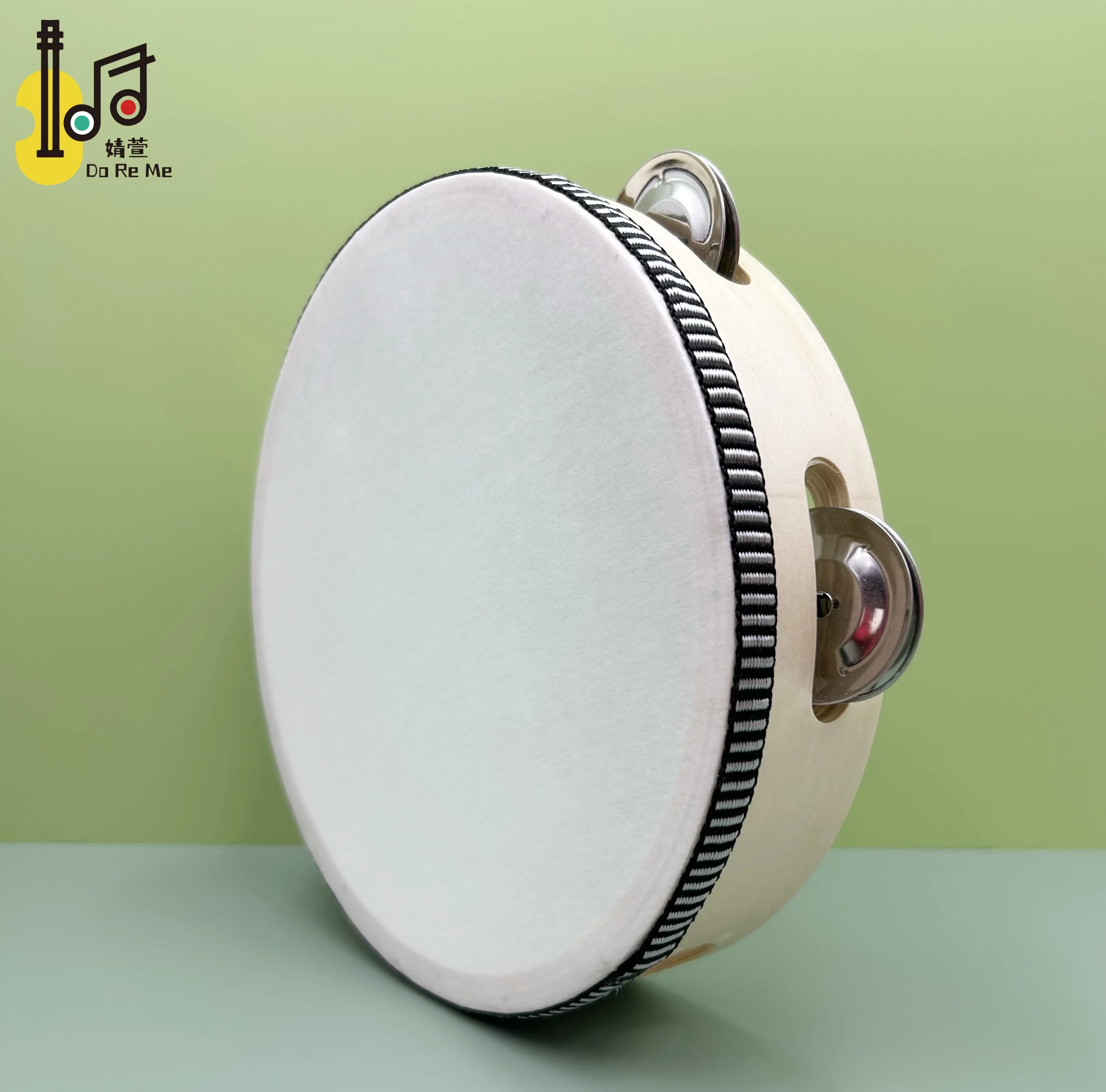 8 inch tambourin wholesale 20cm diameter percussion musical instrument tambourine for wedding customized toys