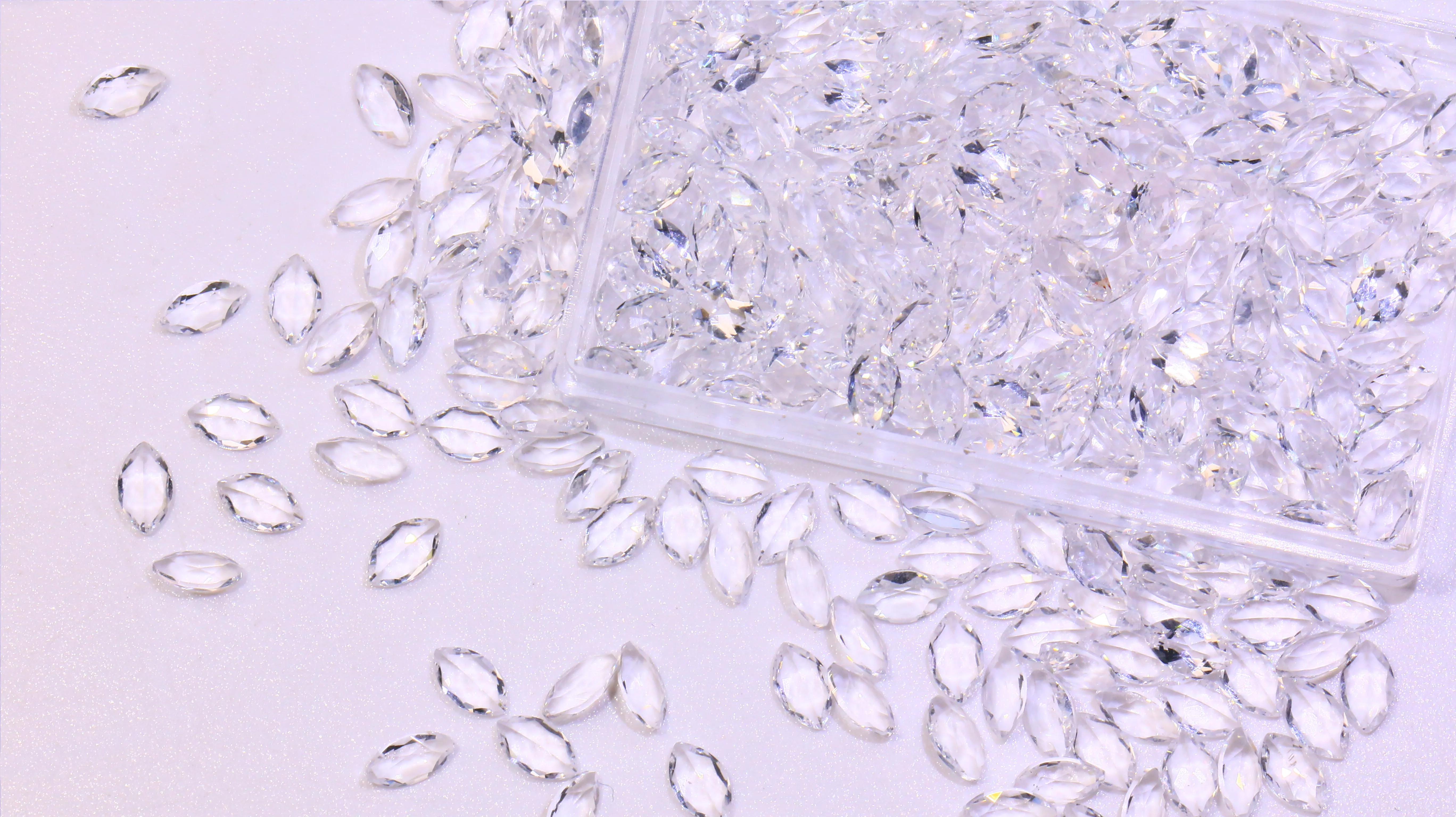 Datian 3Anatural white crystal marquise cut special price for fine jewellery making crystal gemstone