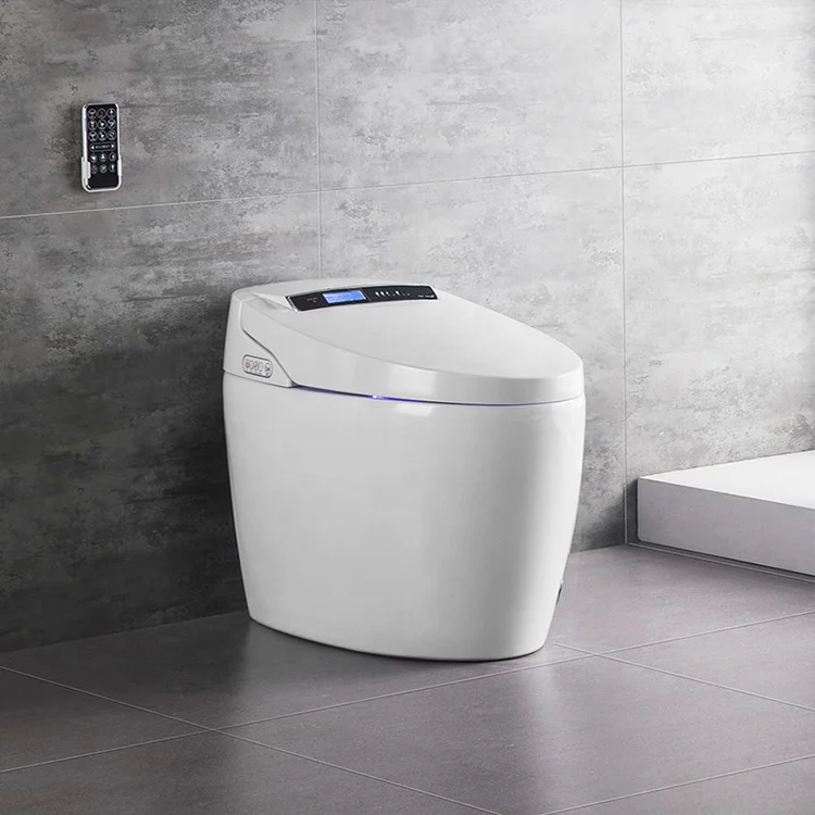 Bathroom smart toilet with intelligent bidet and automatic functions in special offer