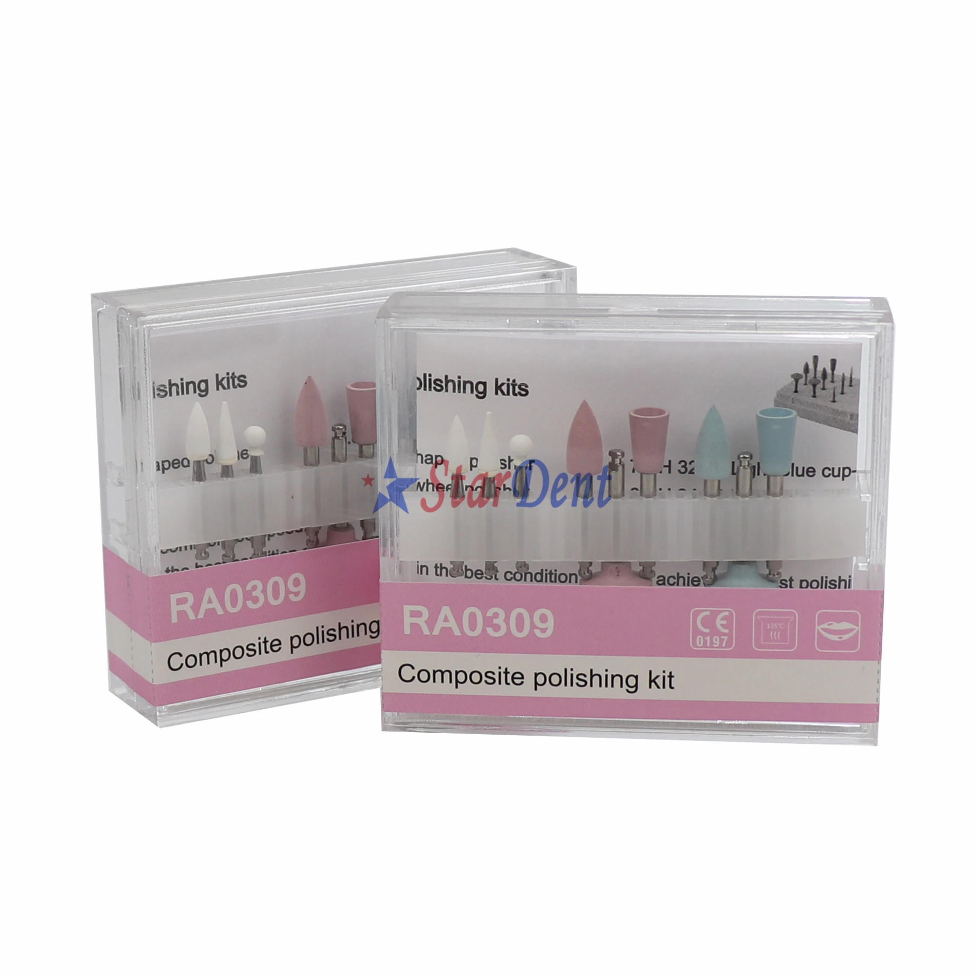 Dental polishing material Teeth Polishing Burs Composite Polishing Kits for Low-Speed Handpiece Contra Angle Kit