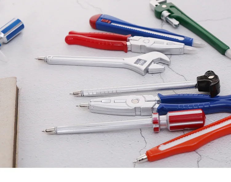 Novelty Tool Pens Set Tire Shaped Pen Holder Writing Ballpoint Pens for Office Home School Supplies