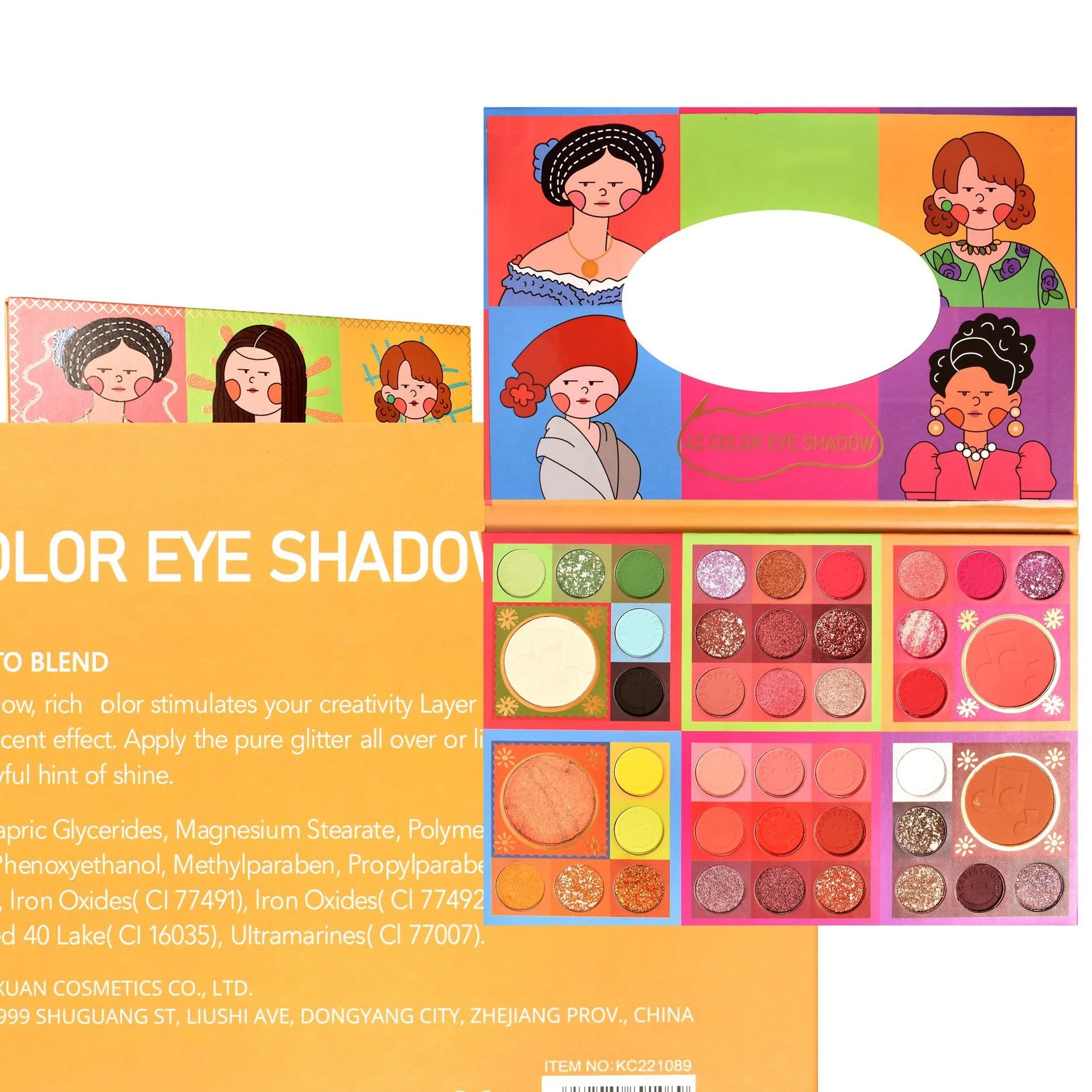 Wholesale Oem Colorful Cosmetic Natural Matte Eyeshadow Palette Private Label Custom 42 Colors Eye Makeup