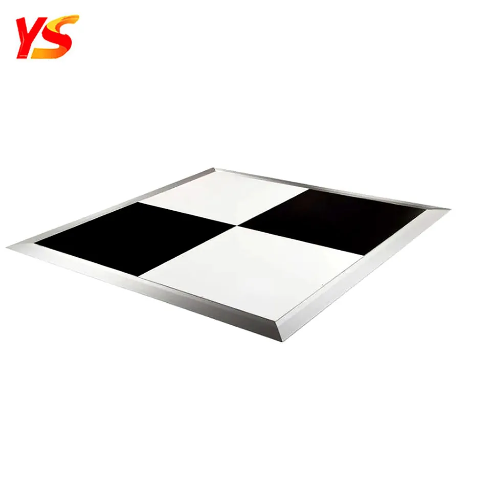 Hot Sale Elegant White Wedding Portable Wooden Glossy Dance Floor For Music Event Party Decoration