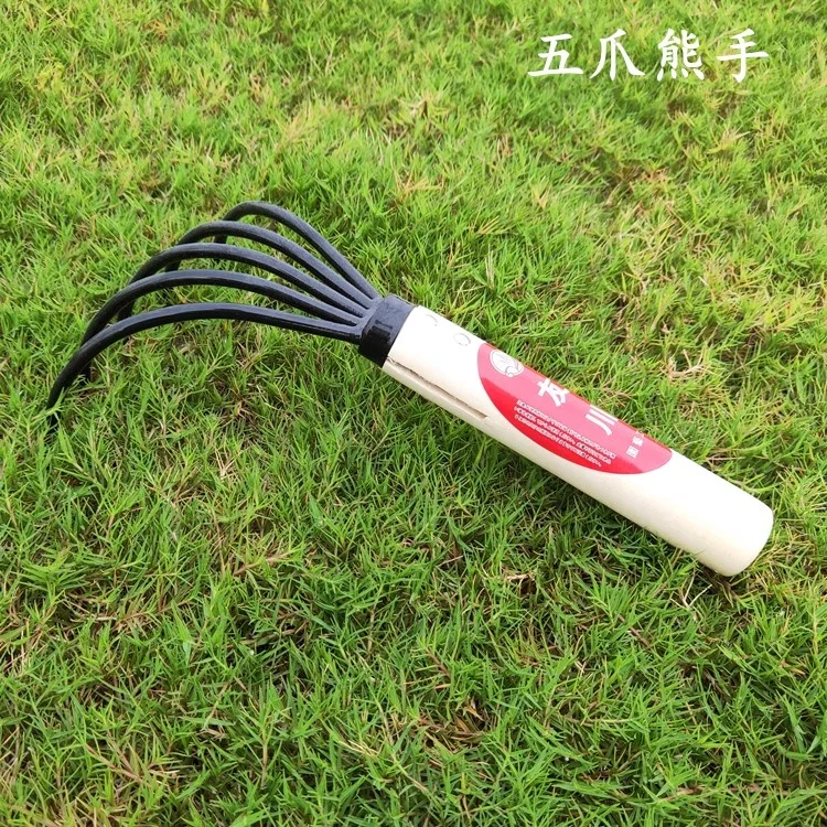 
5 tines claw rake garden hand tools to loosen the soil 