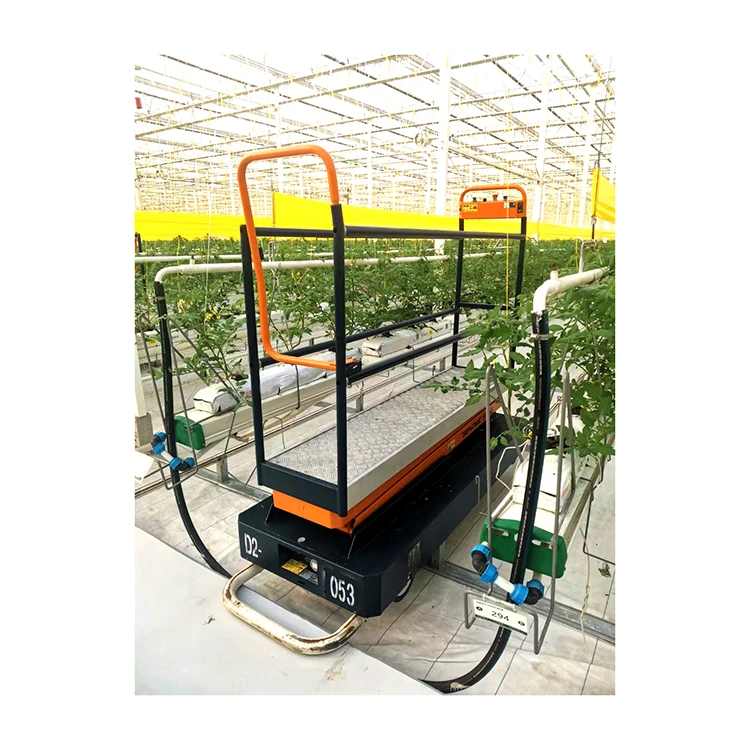 
Mirco Computer Control Electric Harvest Lift Pipe Rail Cart Trolley For Greenhouse 