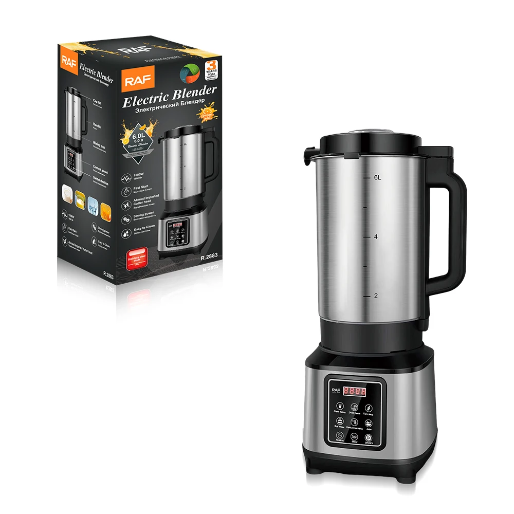 High quality electric blender  6.0L  pure copper wire and motor  stainless steel body  multi-functional wall breaking machine