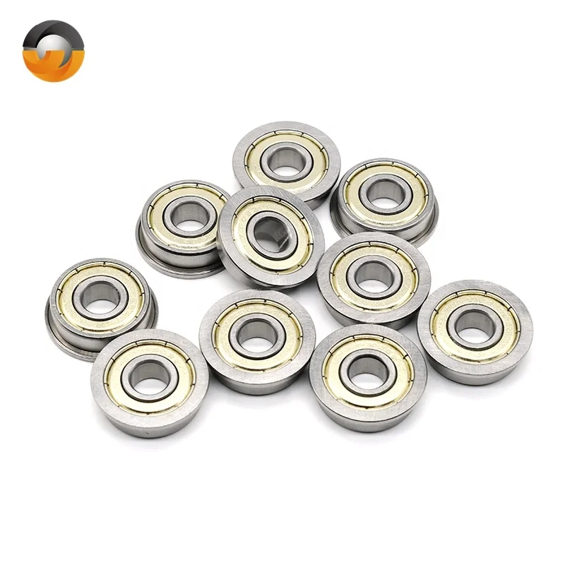 Higher Performance Mini Ball Bearings Supplier f608zz Low Friction F608ZZ 8x22x7mm Flange Ball Bearings