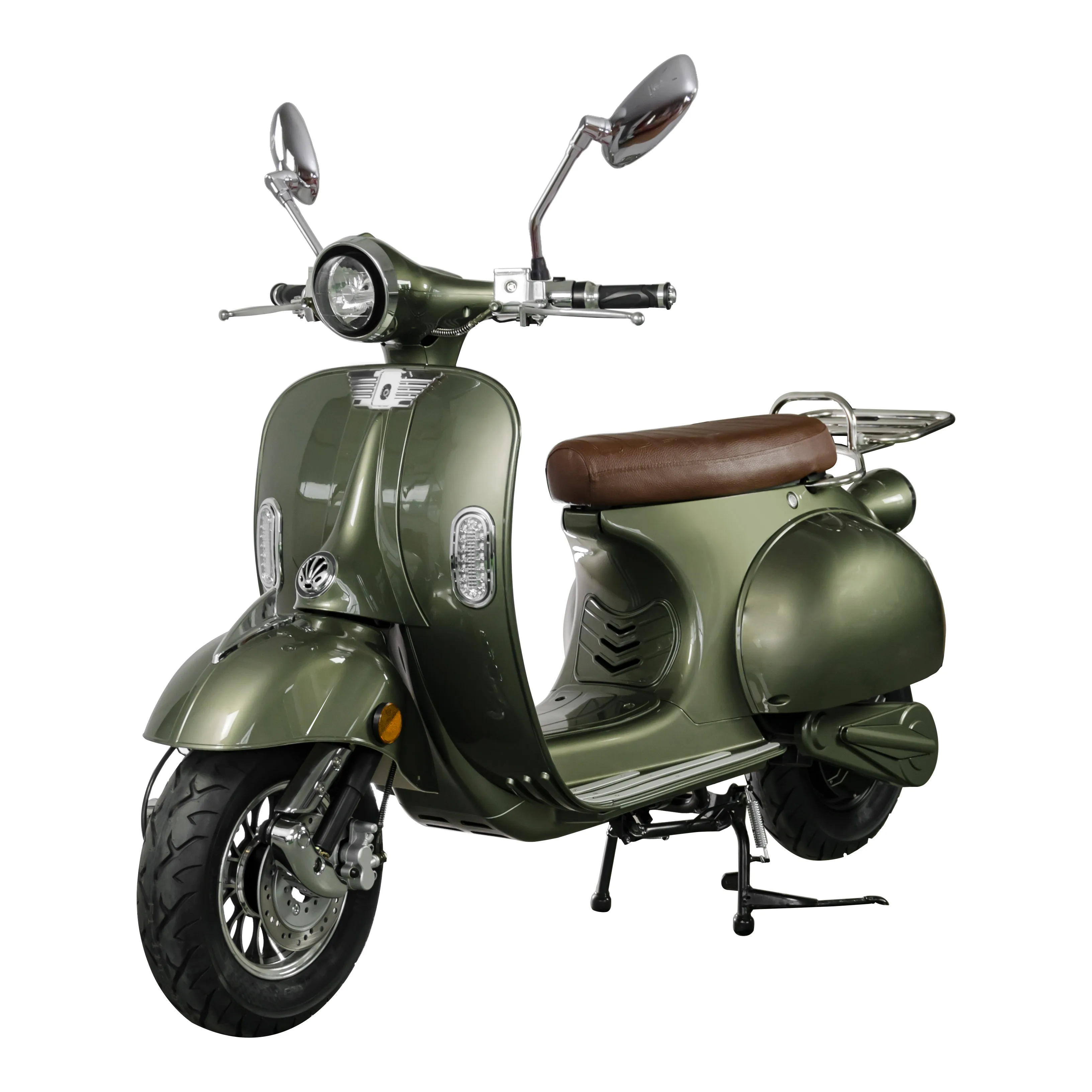 EU Warehouse Gaea EV4000 Retro Style E Moped 100cc 4000W Electric Motorcycle Scooter