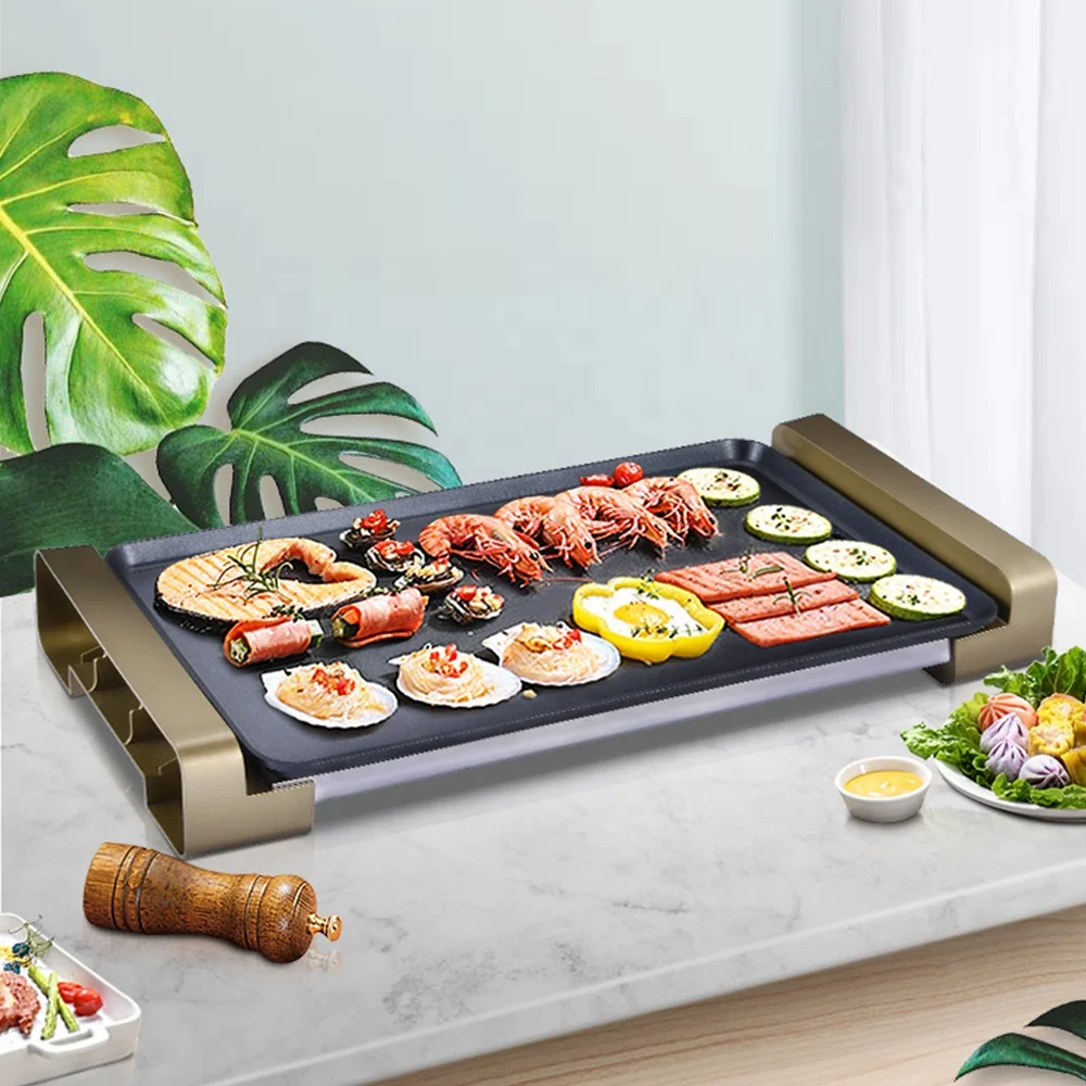New Model Smokeless Table Electric Bbq Grill Pan for Easy Cleaning
