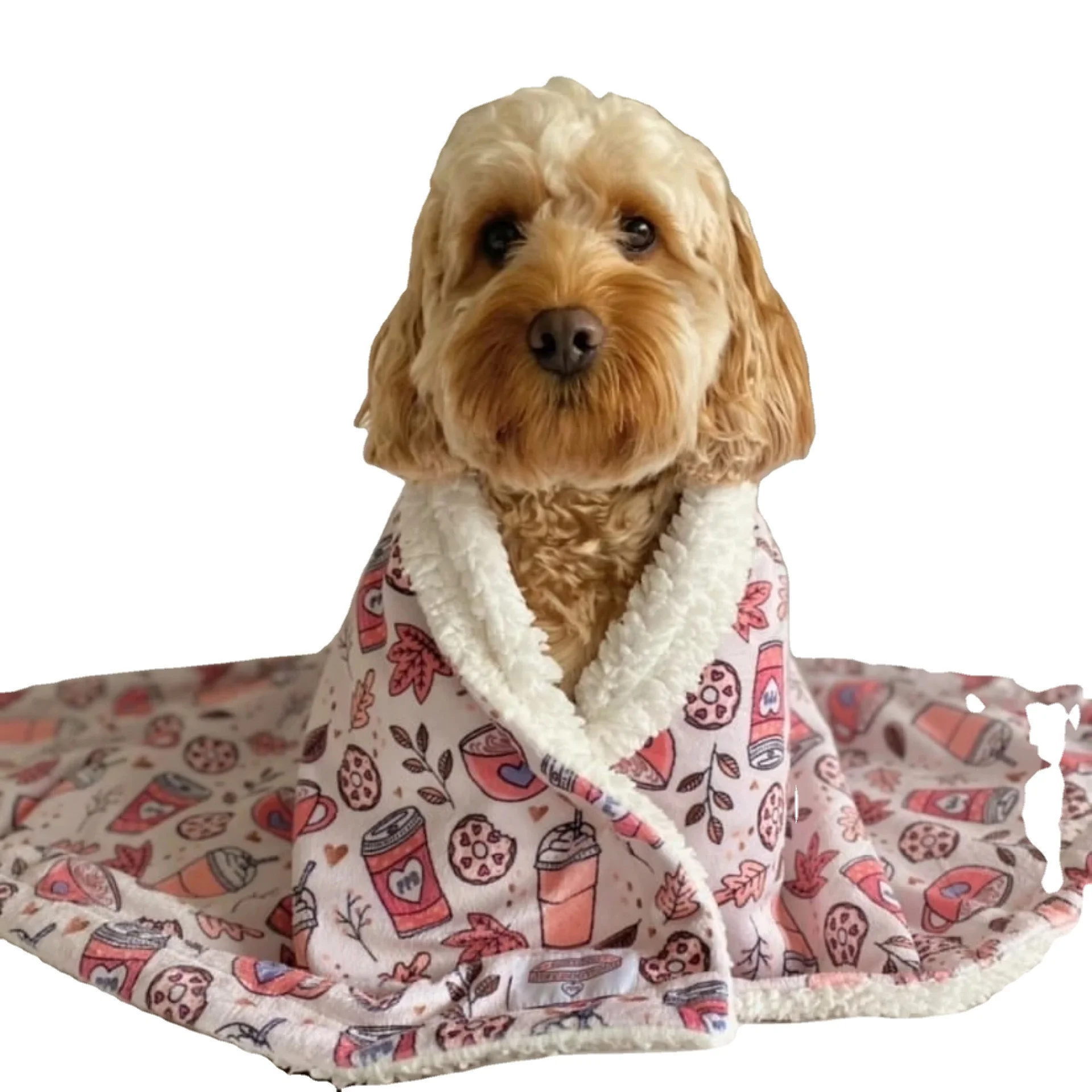 Hot Selling Washable Comfortable Soft Blanket Dogs Pet Bed Accessories printed pattern blanket custom design