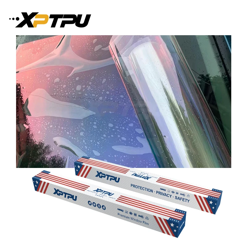 Sample One Car Size Color Change Chameleon Films Red Heat Rejection Nano Ceramic Window Tint