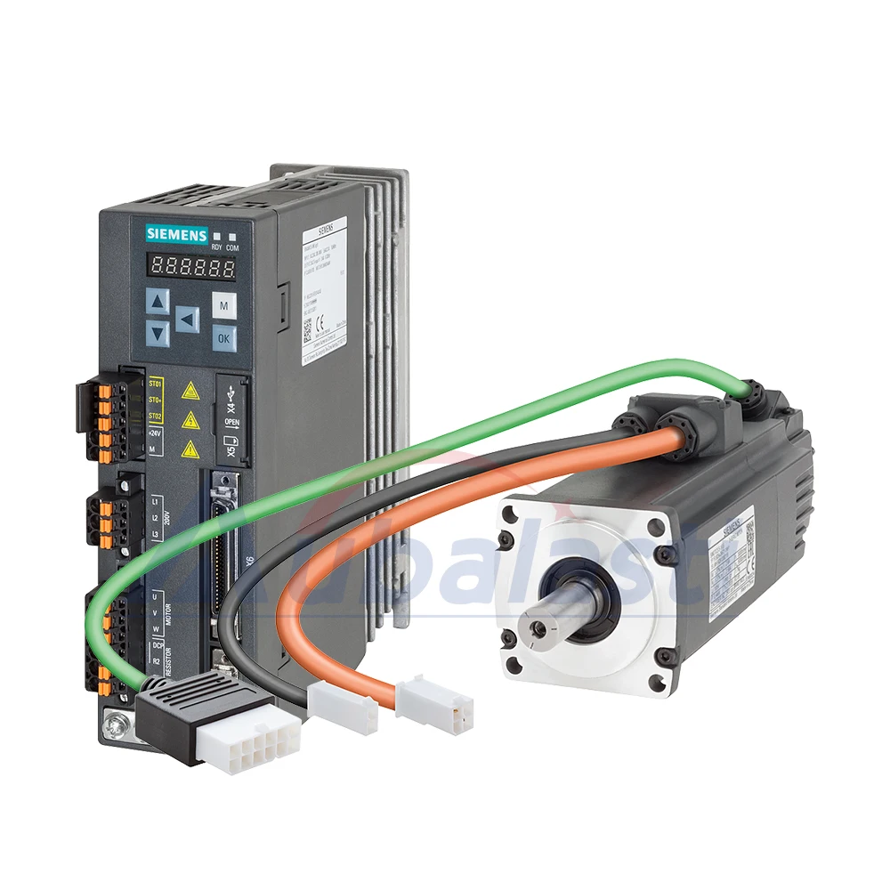 Siemens incremental Servo Motor 400W 1.27NM 5000RPM 1FL6034-2AF21-1AB1 and 6SL3210-5FB10-4UA1
