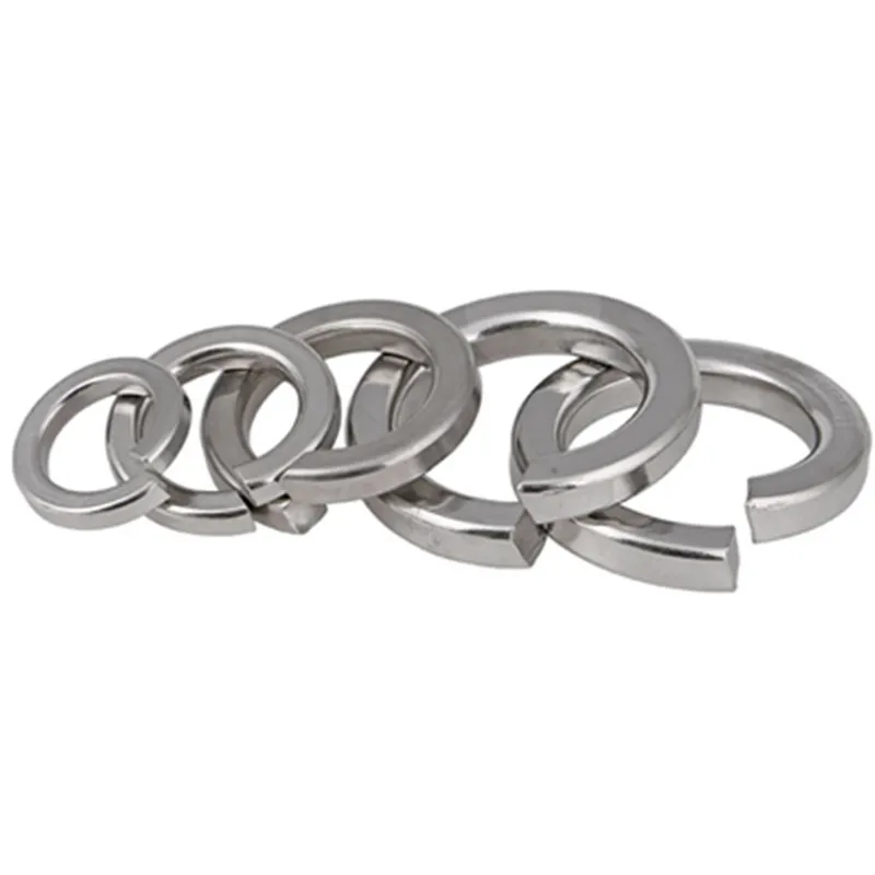 Nickel Plated Carbon Steel Spring Split Lock Washer M2 M2.5 M3 M4 M5 M6 M8 M10 M12 M16 Elastic Gaskets Din127