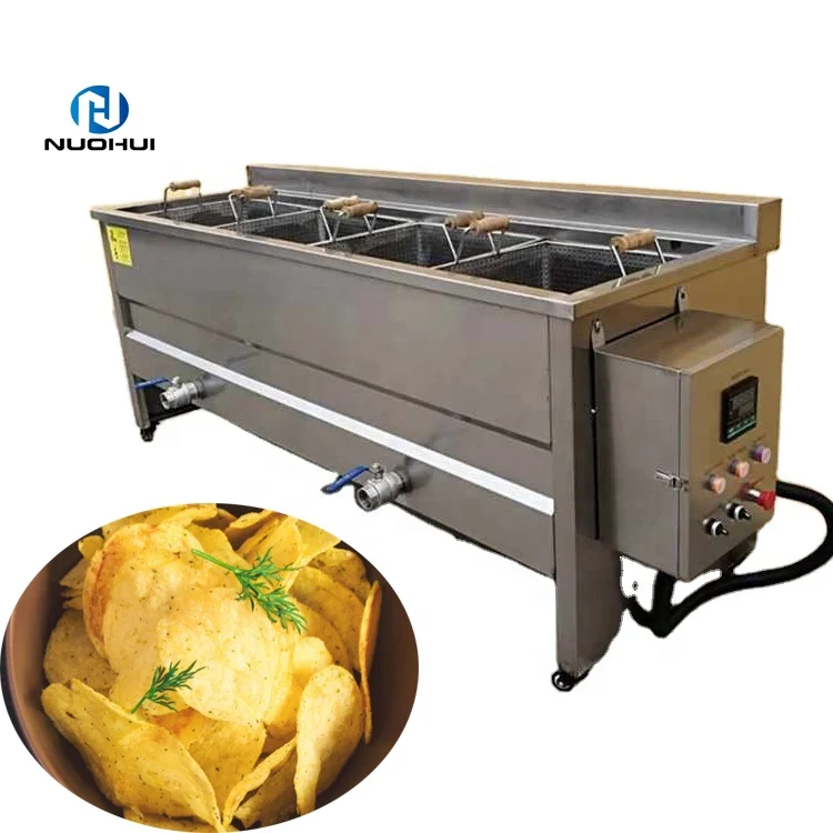 Industrial single tank deep fryer double tank deep fryer with oil filter potato chip fryer deep frying machine for sale