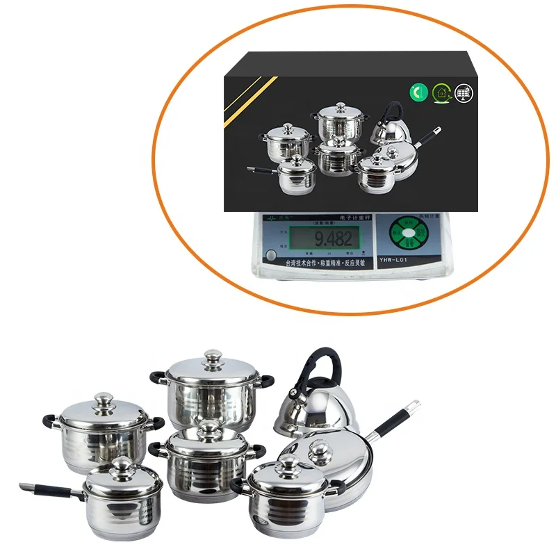 Premium quality colorful stainless steel cookware set z-line swiss with silicone handle