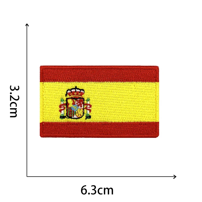 
Factory direct sale custom full embroidery military patch country flag 
