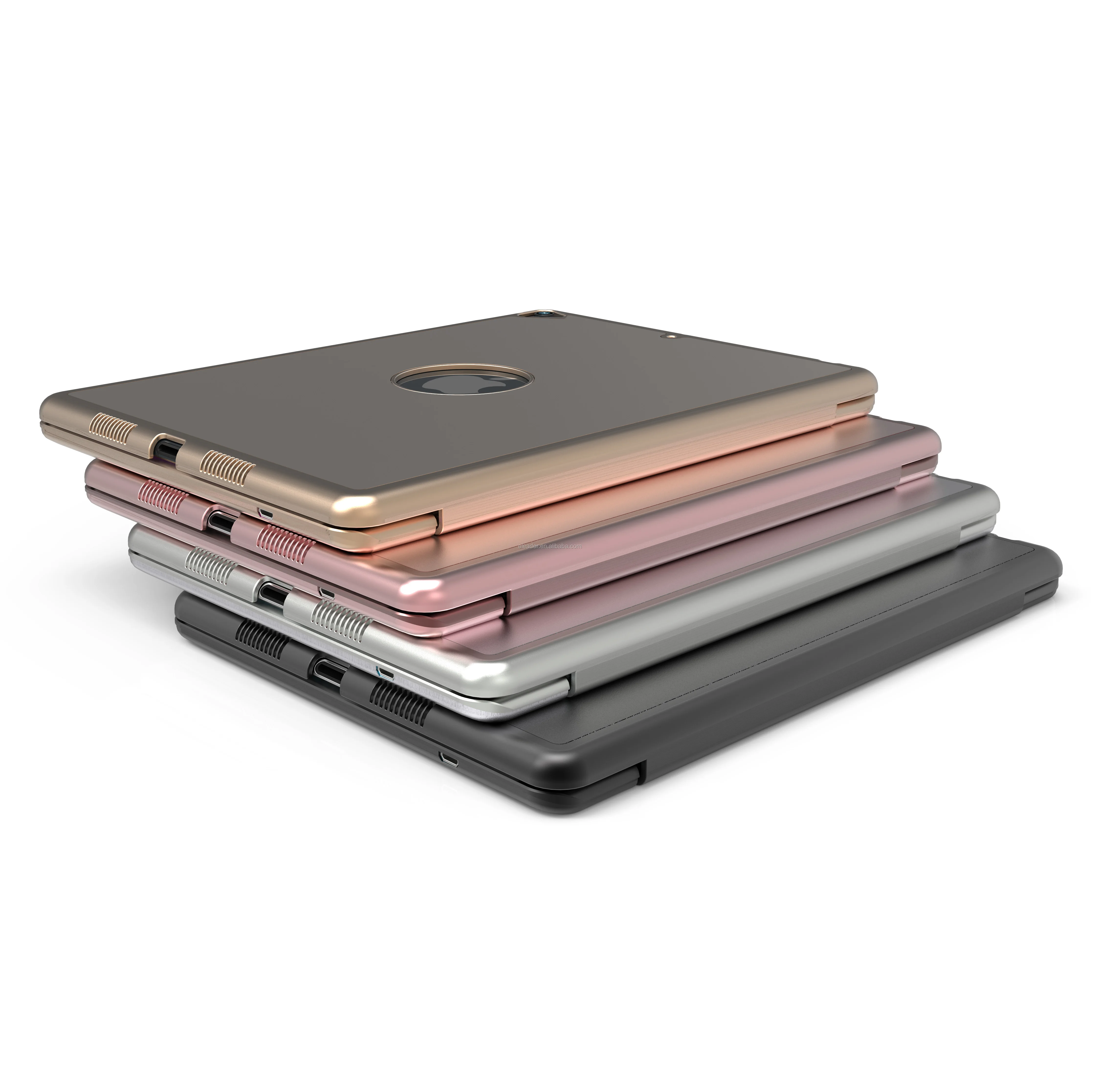 Metal aluminum wireless keyboard case for ipad 10.2 with backlight