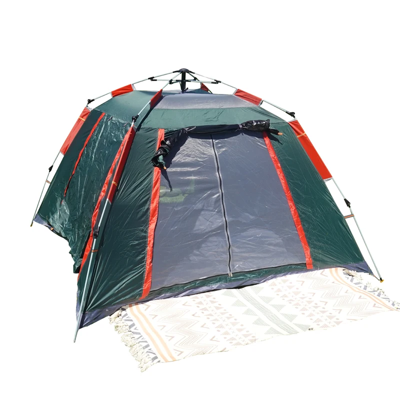 Wholesale single layer pop up 3-4 persons waterproof large family camping outdoor