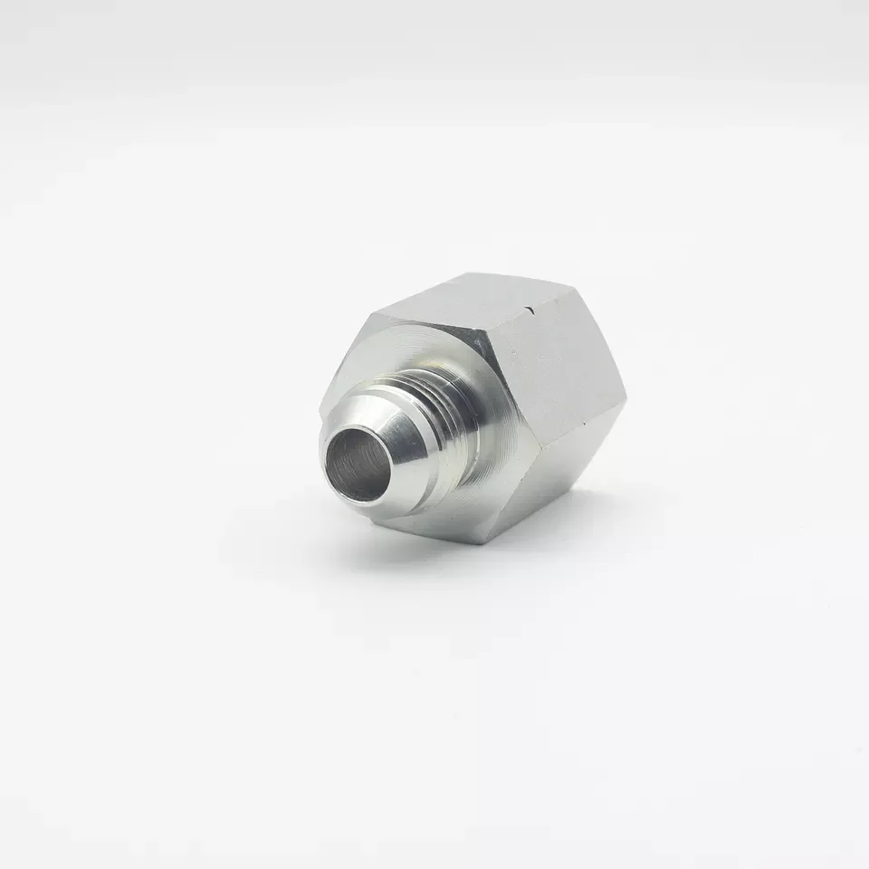 5JN Hydraulic Adapter Manufacturer Carbon/Stainless Steel JIC Male 74 Degree Cone and NPT Female Hydraulic  Pipe Fittings