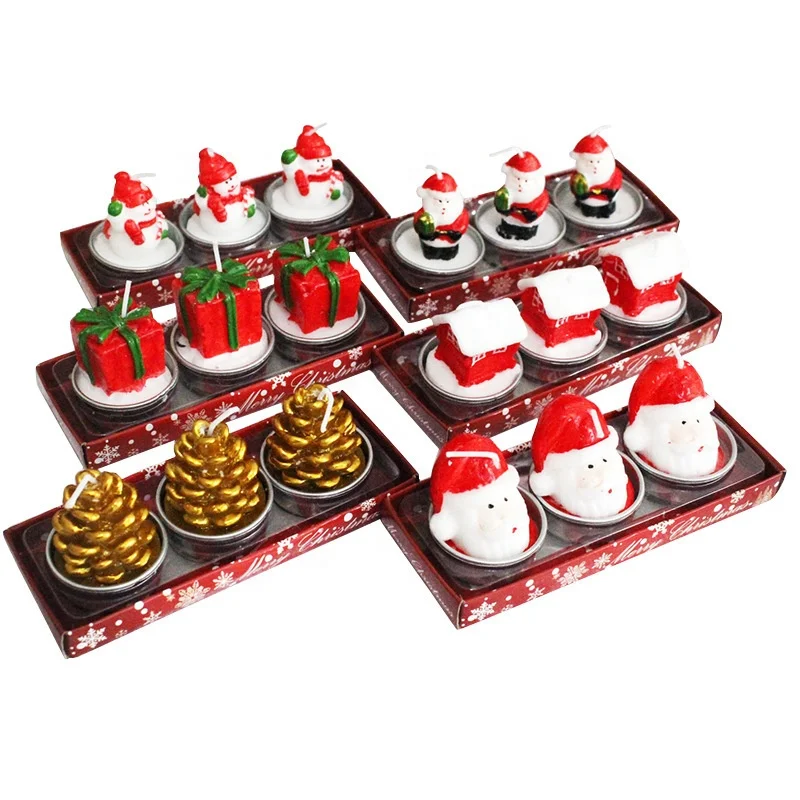 YUYANG Christmas decoration supplies smoke-free birthday candle atmosphere Christmas candle Nordic style ornaments