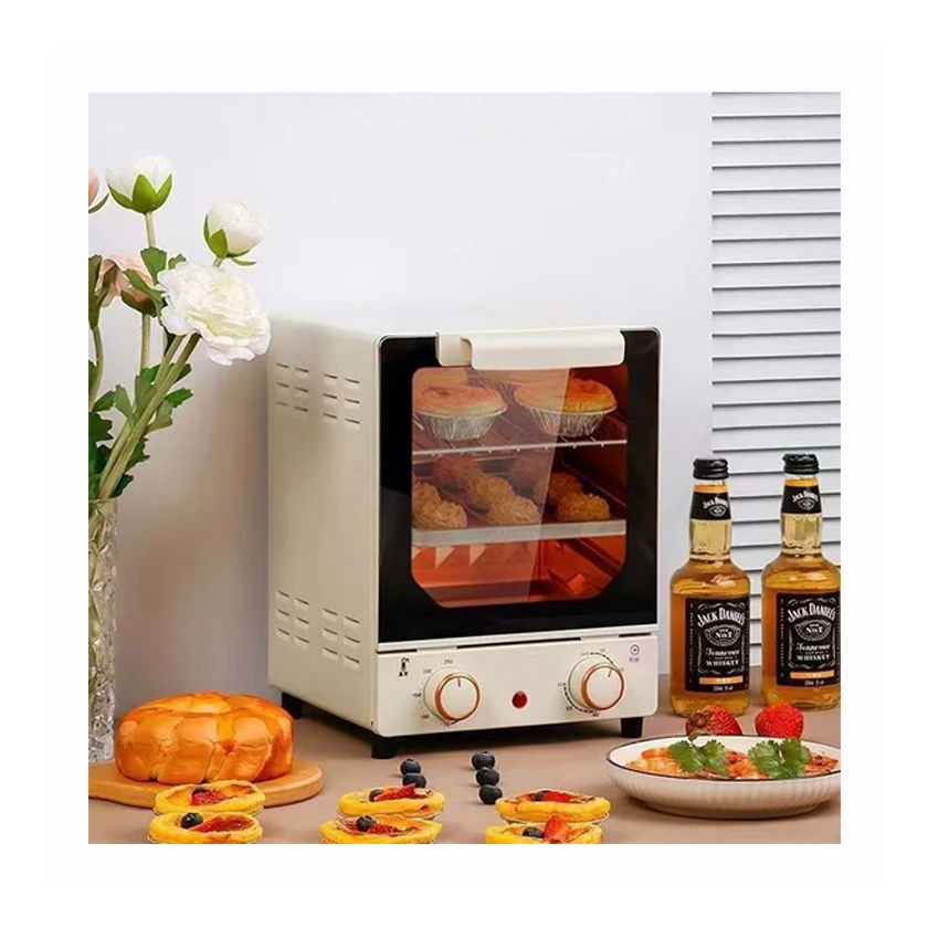 2024 New 15L Stainless Steel Toasted Pizza Multi-function Mini Air Fryer Microwave Oven