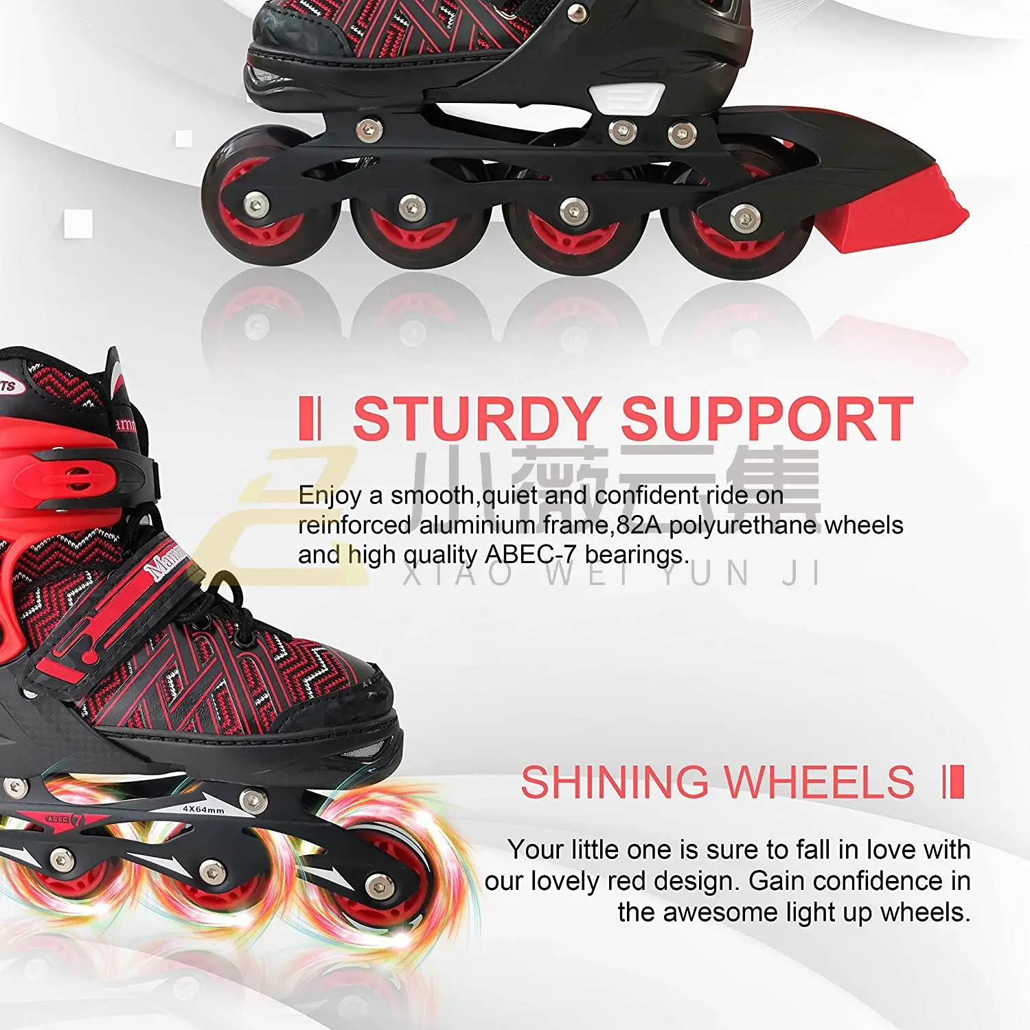 2022 New Design OEM Available 4 Wheels Inline Roller Skates Flashing Inline Skates For Kids Adult