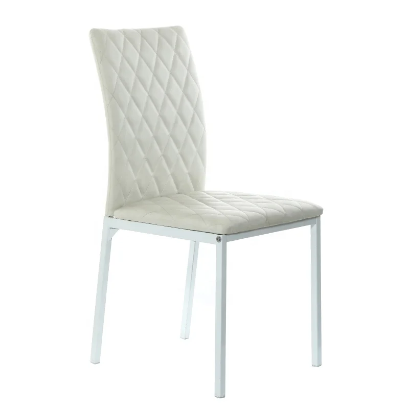 Contemporary PU Leather Dining Room Chair Free Sample Cheap  Wholesale Modern metal Dining Chair Price for Sale