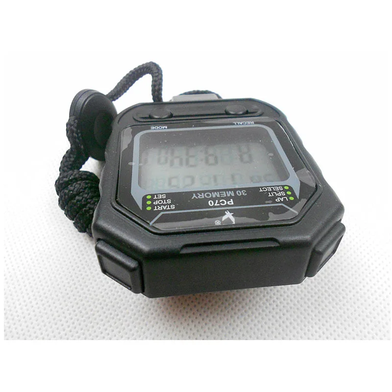 Stopwatch Record 20 Memories Lap Split Time with Tally Counter and Calendar Clock with Alarm for Sports Coaches and Referees