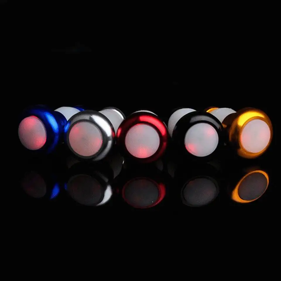 2PCS/set Battery Powered Bicycle Handlebar Light Bike Signal Lamp Cycling LED Bar End Plugs Indicator Safety Lights
