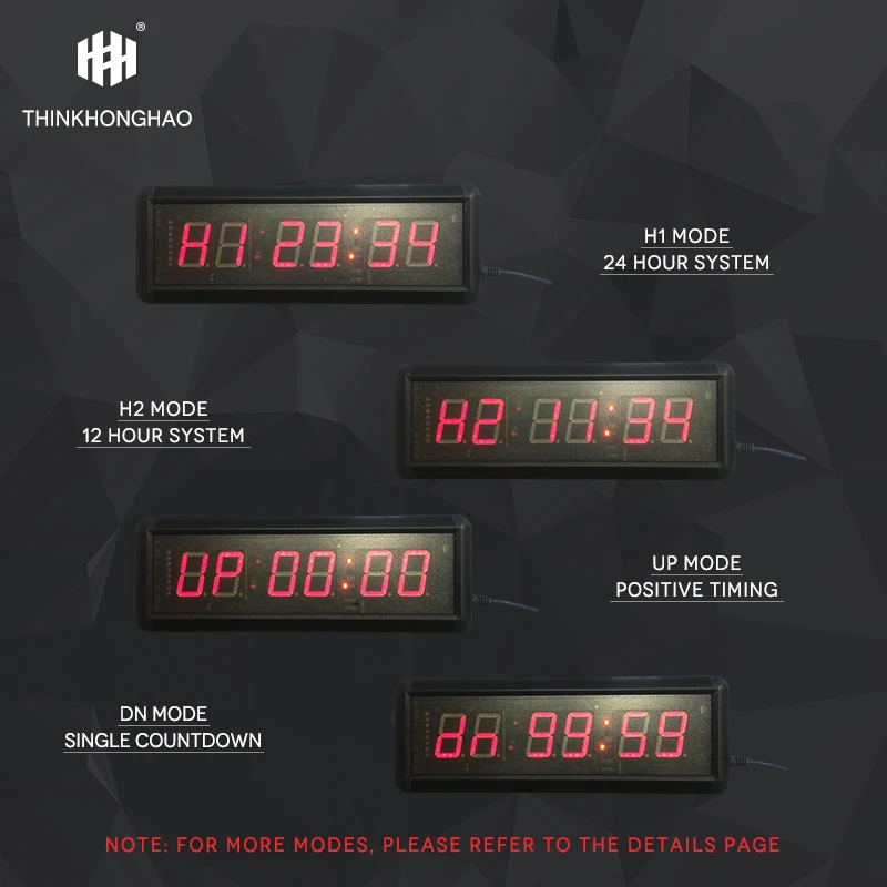  2020 Ханчжоу Honghao electronic 6 цифр 1 5 дюймов синий светодиодный настенный отсчет таймер обратного часы цифровые