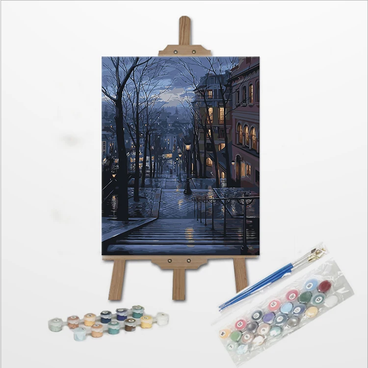 Wall Art Paintings Street Landscape City Canvas Paintings Graffiti Pop Art Posters and Prints for Home Decor