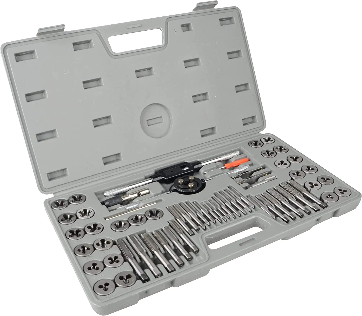 Hot sale high quality Alloy Steel customized 60pcs HSS thread tap drill bits set thread rolling dies