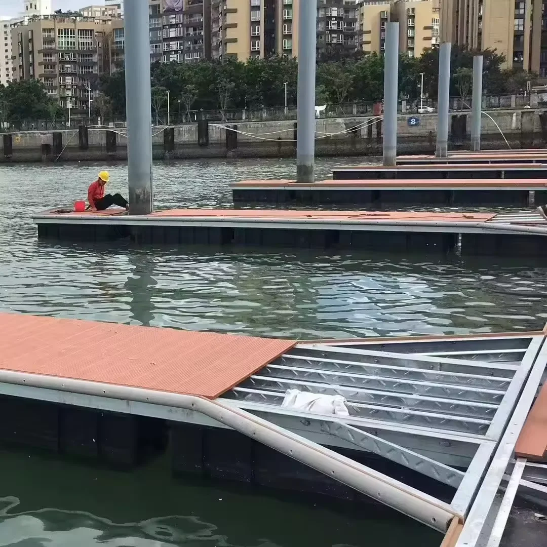 Aluminum Floating Platform with Decking Durable Aluminum Frame Pontoon Dock Sidewalk Bridge