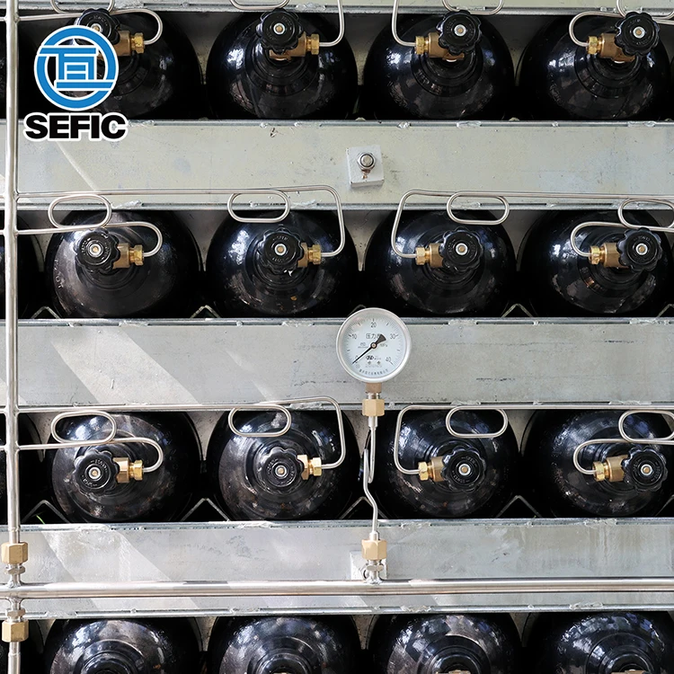 New 8x8 64units DNV 2.7-1 Gas Cylinder Rack Stainless Steel Material Offshore Gas Cylinder Rack