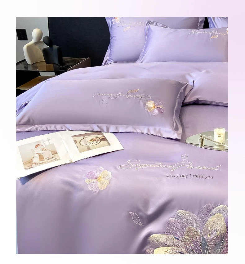 Best cooling eco-friendly wholesale house & home 300TC soft  bed sheet set organic bamboo bedding set
