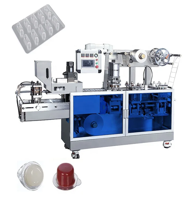 Automatic Thermoforming DPP 140 150 Alu Alu Alu Pvc Tablet Capsule Pill Flat Plate Blister Package Sealing Packing Machine
