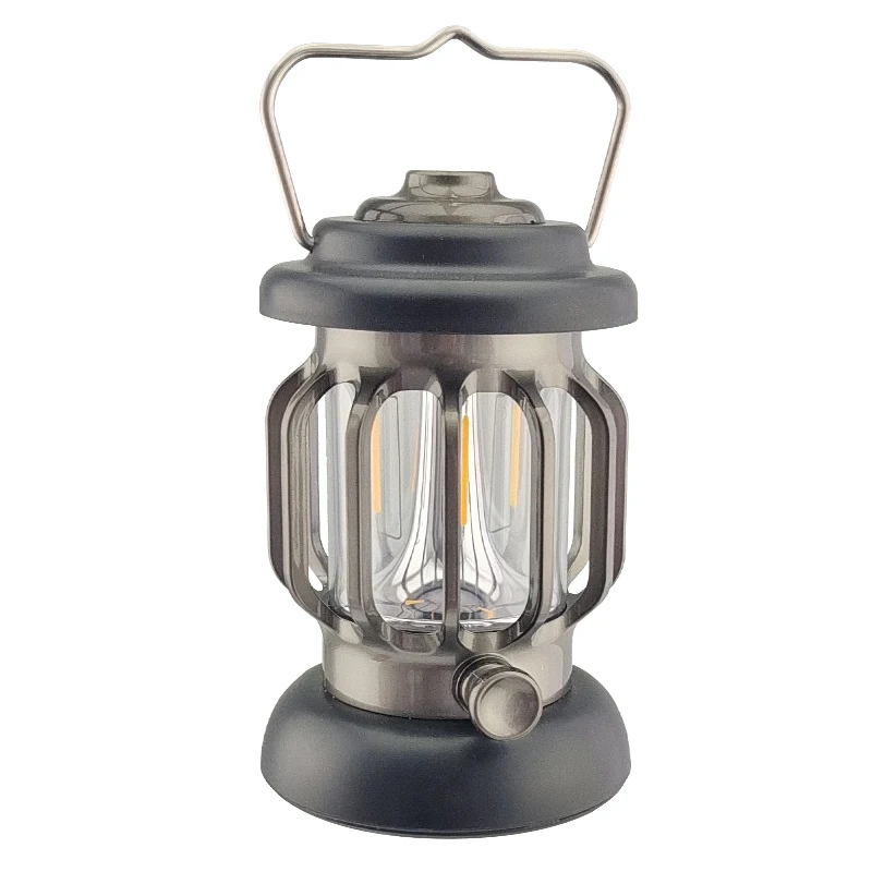 Old-fashioned Vintage Retro Hiking Tent Light Led Rechargeable Dimming Lamp Outdoor Portable Camping Lantern Lights
