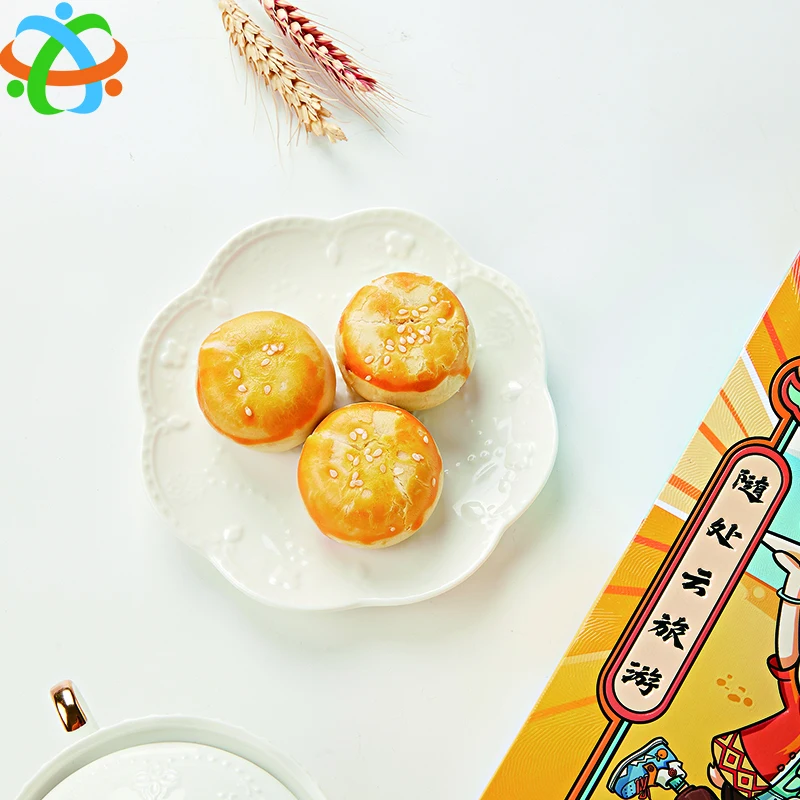 Factory Price Baked Goods Egg Yolk Crispy Yellow Sandwich