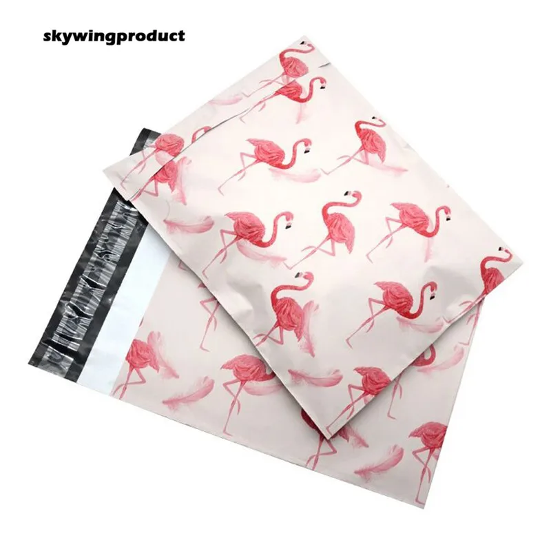 10*13 inch Poly Mailers Self Seal Plastic mailing Envelope Bags Flamingo designer Shipping Packaging Envelopes