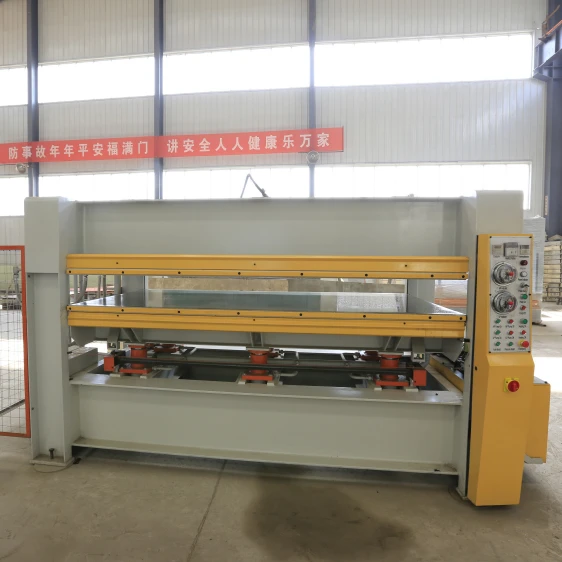 hydraulic HPL melamine laminating hot press machine