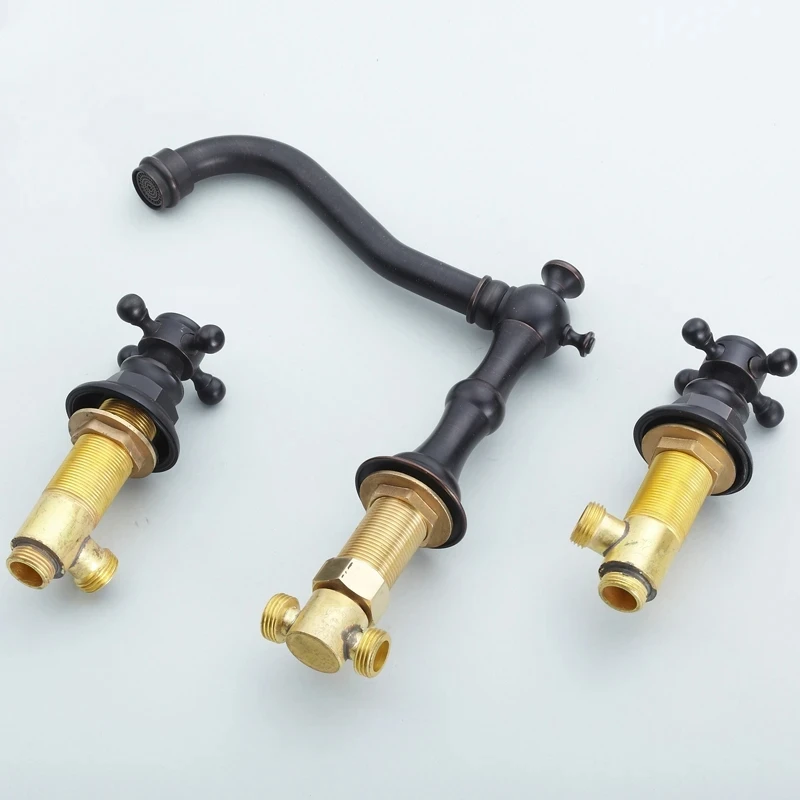 Widespread Bathroom Faucet Bathroom Taps Hot Cold Basin Mixer Modern Luxury Water Faucet for Hotel Bathroom Washbasin Faucet