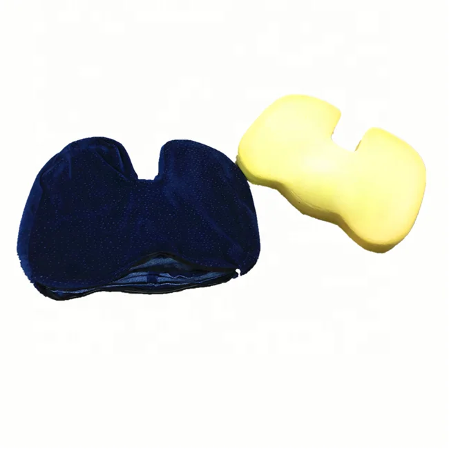 Orthopedic Memory Foam Coccyx Seat Cushion for Tailbone Pain, Sciatica, and Black Pain Relief Office Chair Wheelchair Car Seat