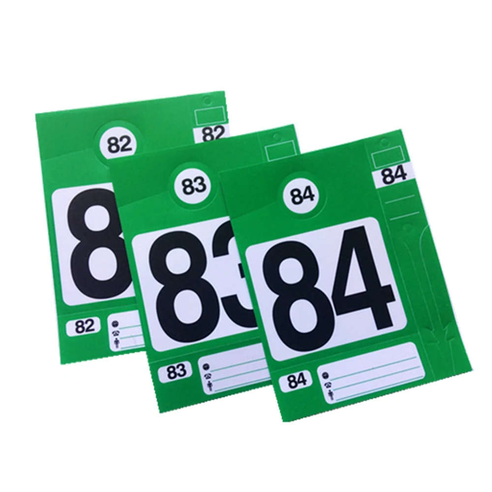 Plastic Numbered Car Tag 1-300